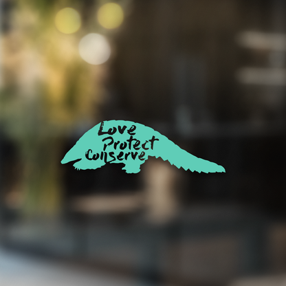 Love Protect Conserve Pangolin - Decal - Animals Anonymous Apparel