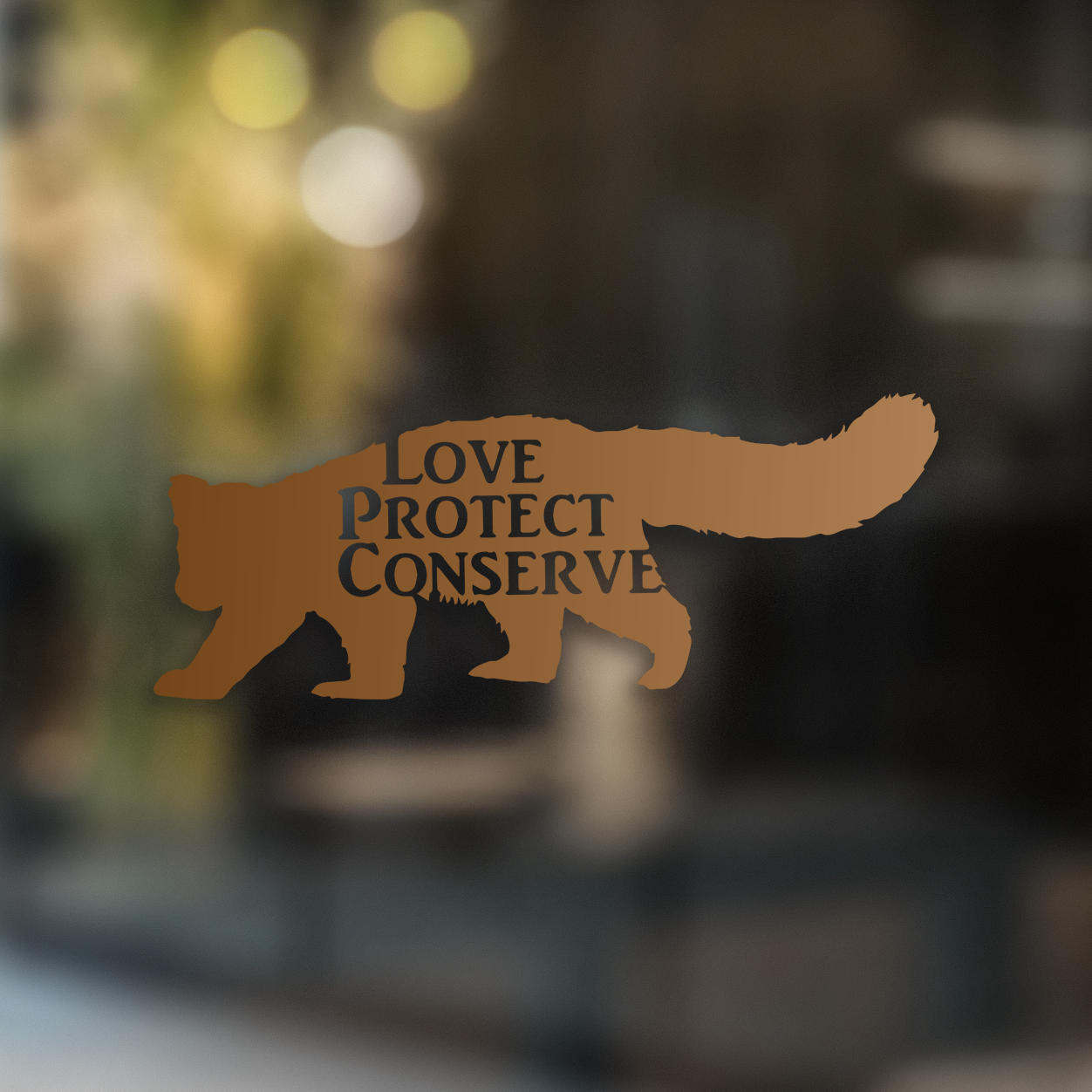 Love Protect Conserve Red Panda - Decal - Animals Anonymous Apparel
