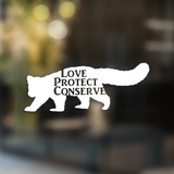 Love Protect Conserve Red Panda - Decal - Animals Anonymous Apparel