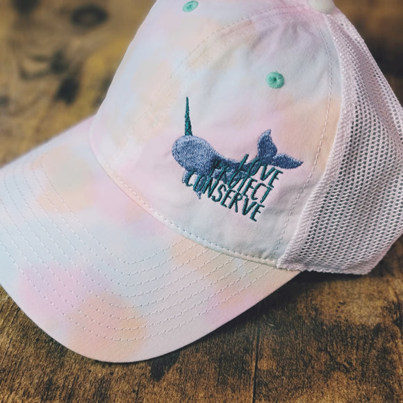 Narwhal Tie Dye Soft Style Cap