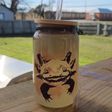 Axolotl - Heat color changing - Glass Cup (Made to Order)