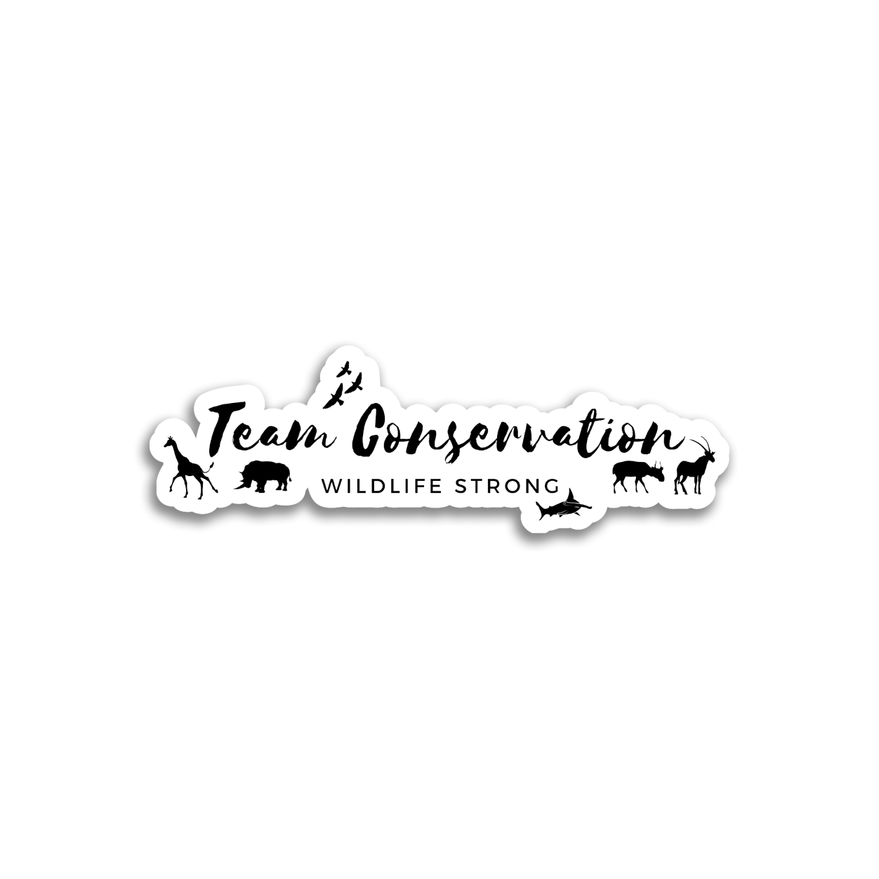 Team Conservation Wildlife Strong - Sticker - Animals Anonymous Apparel