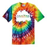 Mixed Species - Love Protect Conserve on Tie Dye Tee