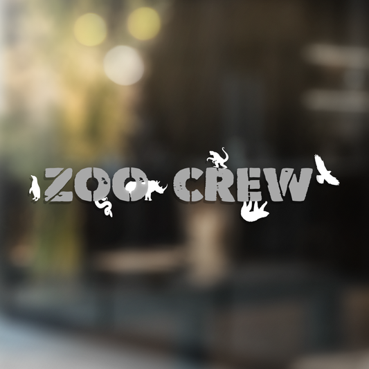 Zoo Crew - Vinyl Decal - Animals Anonymous Apparel
