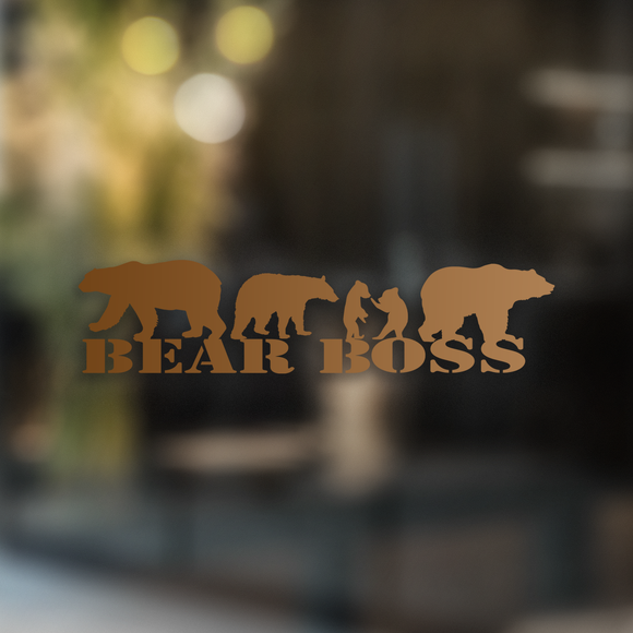 Bear Boss - Decal - Animals Anonymous Apparel