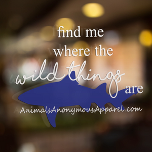 Shark - Wild Things Vinyl Decal - Animals Anonymous Apparel