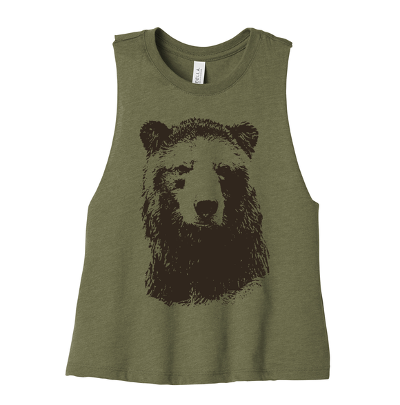 Brown Bear Crop Top