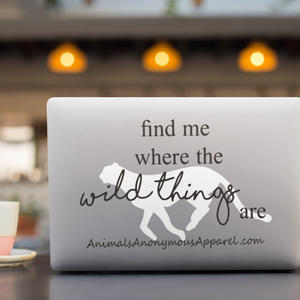 Cheetah - Wild Things Vinyl Decal - Animals Anonymous Apparel