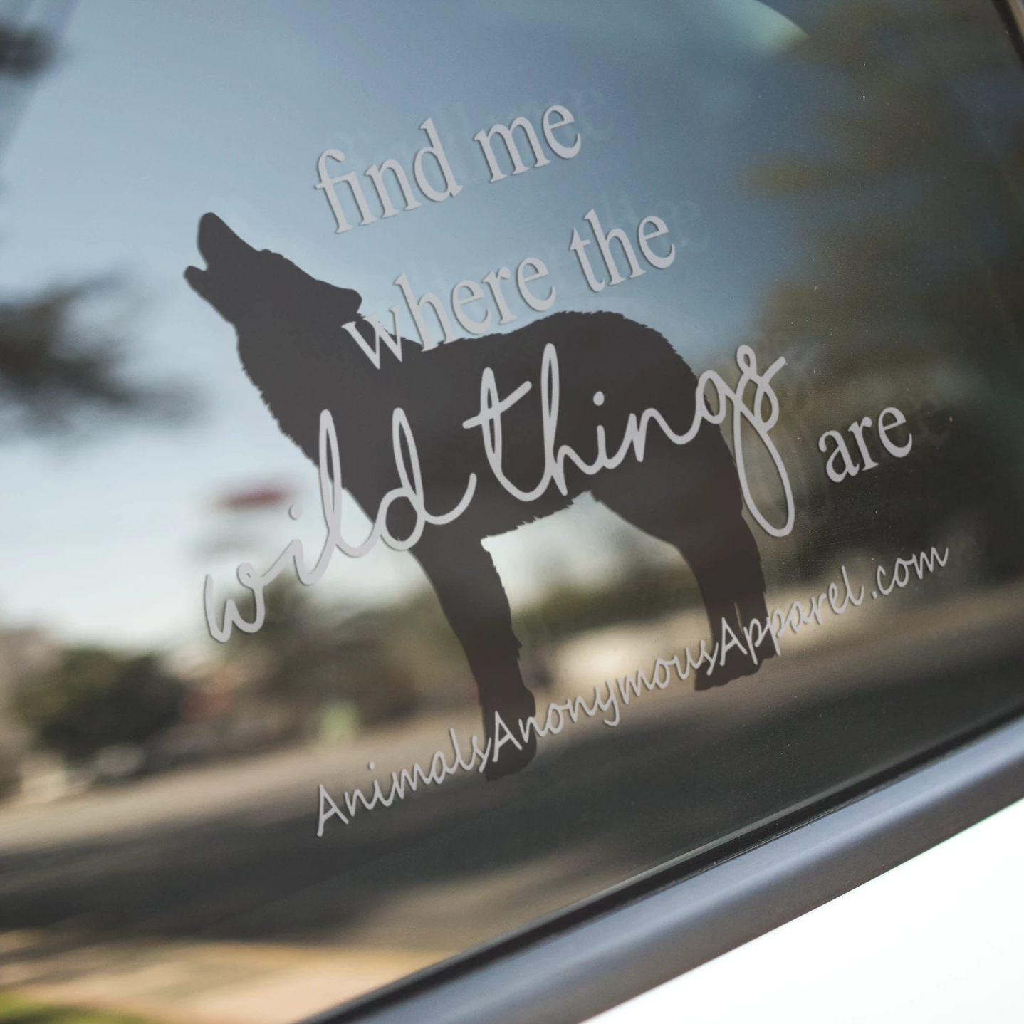 Wolf - Wild Things Vinyl Decal - Animals Anonymous Apparel