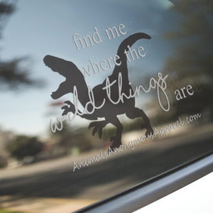 Dino - Wild Things Vinyl Decal - Animals Anonymous Apparel