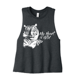 My heart is Wild Tiger Crop Tank